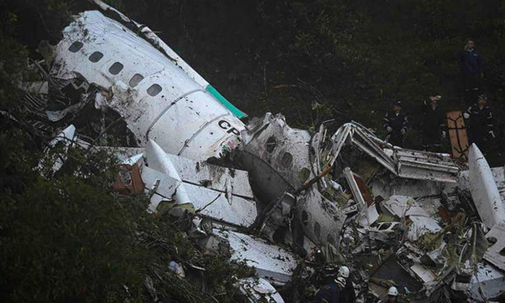 Los restos del avión siniestrado en Colombia. //marca.uecdn.es