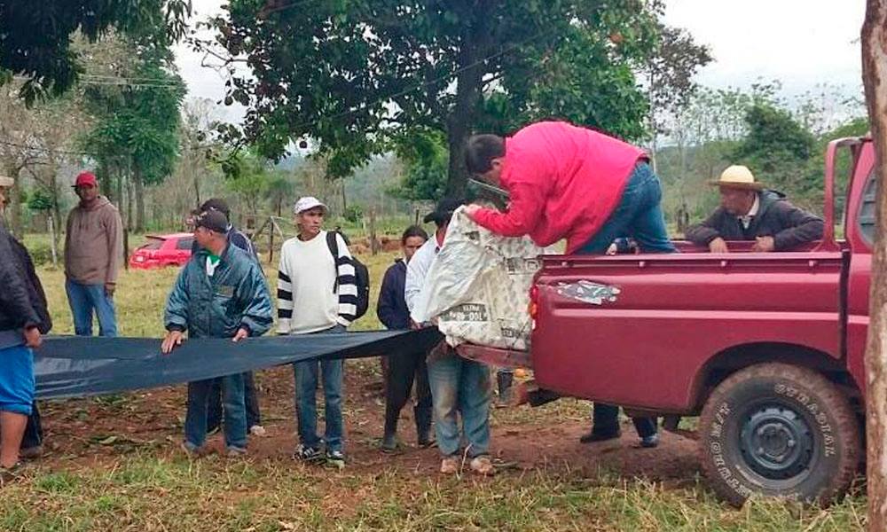 Carpas recibidas por parte de los pobladores del distrito de Carayaó.