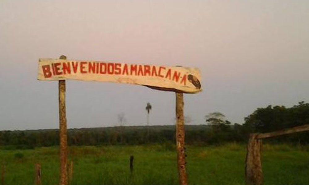 El distrito de Maracaná está ubicado a 80 kilómetros de Curuguaty. Foto://Ultimahora.com.py.