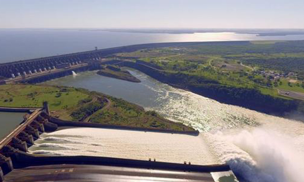Vista de la hidroeléctrica Itaipú, compartida por Paraguay y Brasil.Foto://EFE 