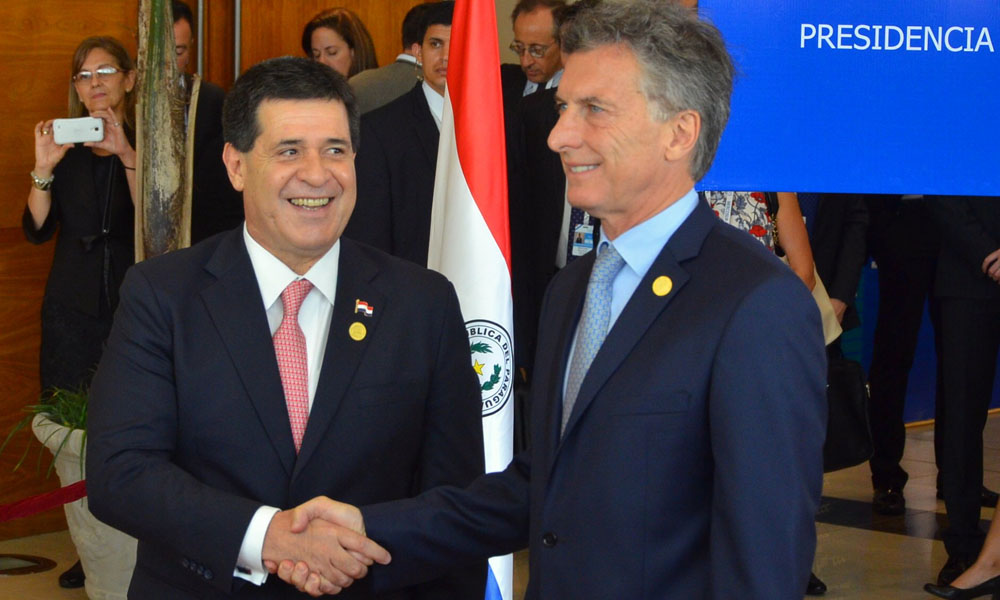 Horacio Cartes y Mauricio Macri. //mre.gov.py