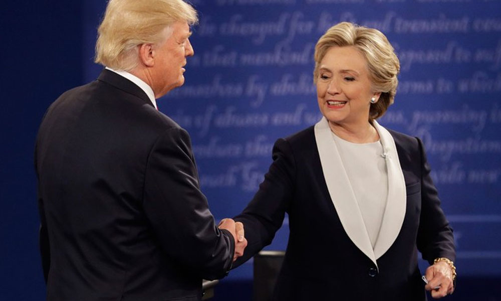 Donald Trump (d) y Hillary Clinton (i). //Globovision.com