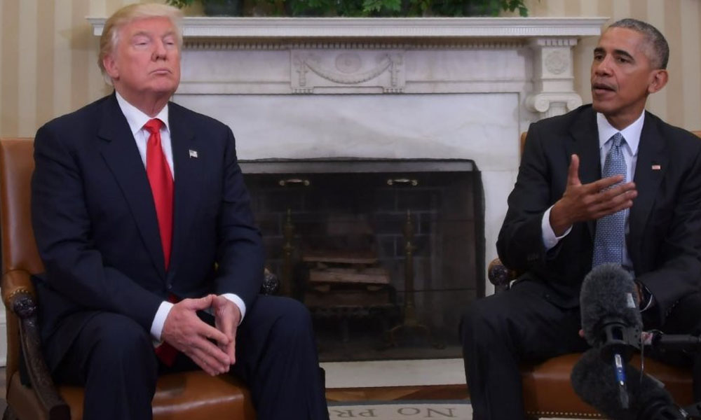 Donlad Trump (i) y Barack Obama (d) //AFP 