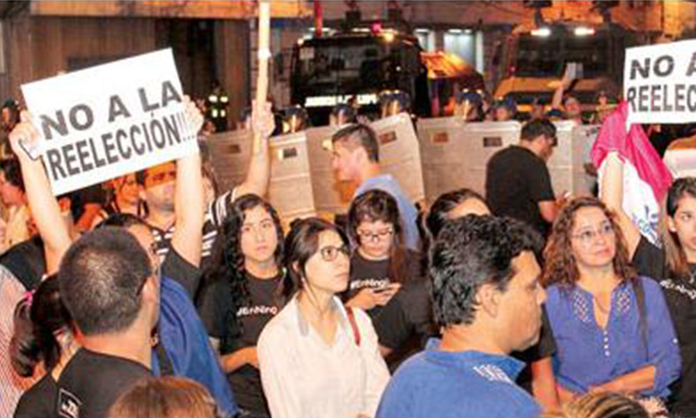 Asociaciones unirán fuerzas para protestar en contra  de la reelección. Foto://Ultimahora.com
