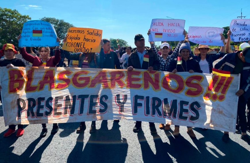 Pobladores de Blas Garay reciben promesa gubernamental y levantan manifestación