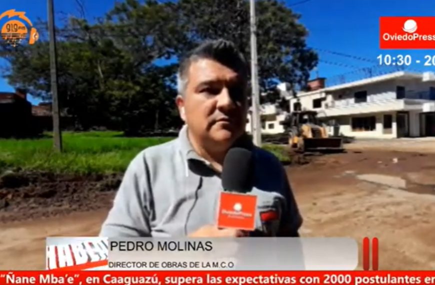 Caños rotos retrasan inicio de obras viales en Coronel Oviedo