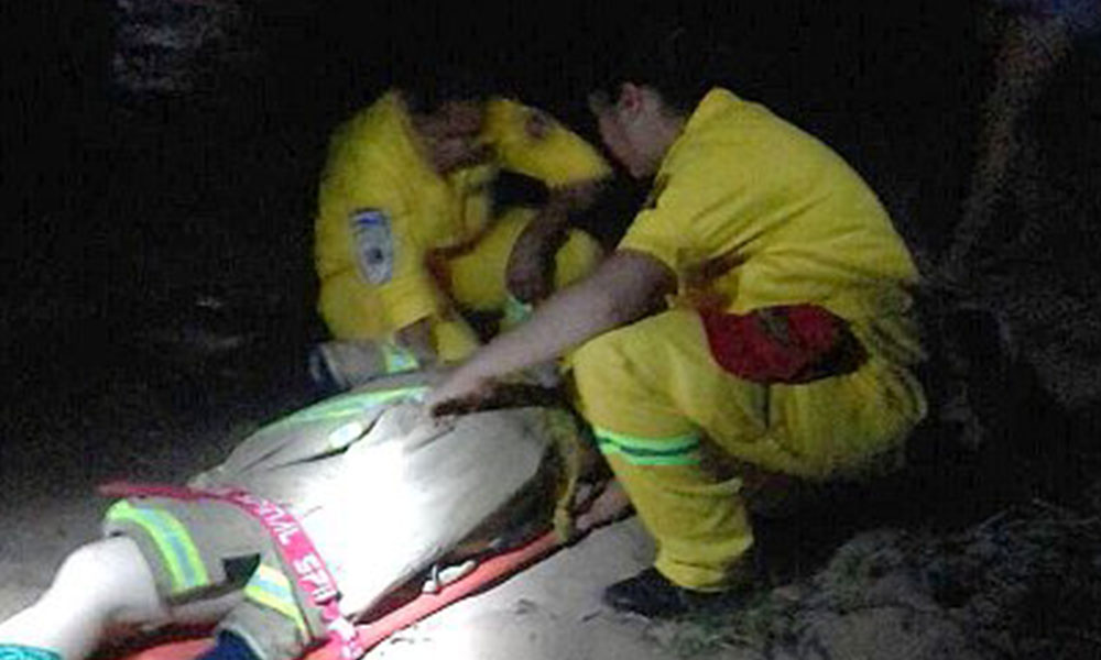 Luego de más de seis horas de haber ocurrido el hecho, el rescate se dio a las 03.30 de la madrugada de este jueves.