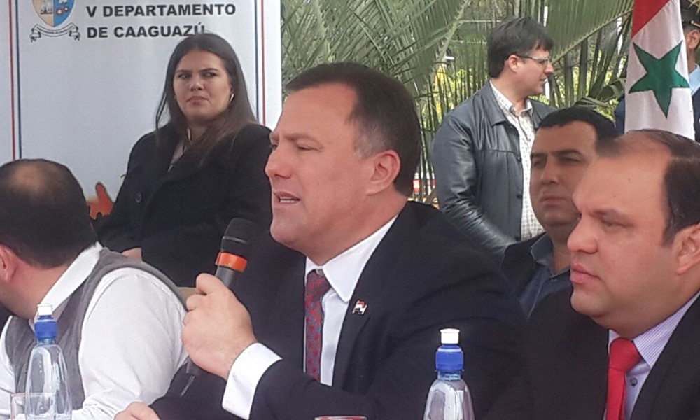 Ramón Jiménez Gaona, durante la audiencia pública en Coronel Oviedo