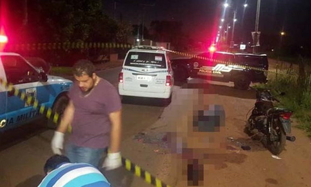 El paraguayo viajaba a bordo de su motocicleta cuando fue acribillado. Foto://sinfronterasfm.com